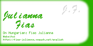 julianna fias business card
